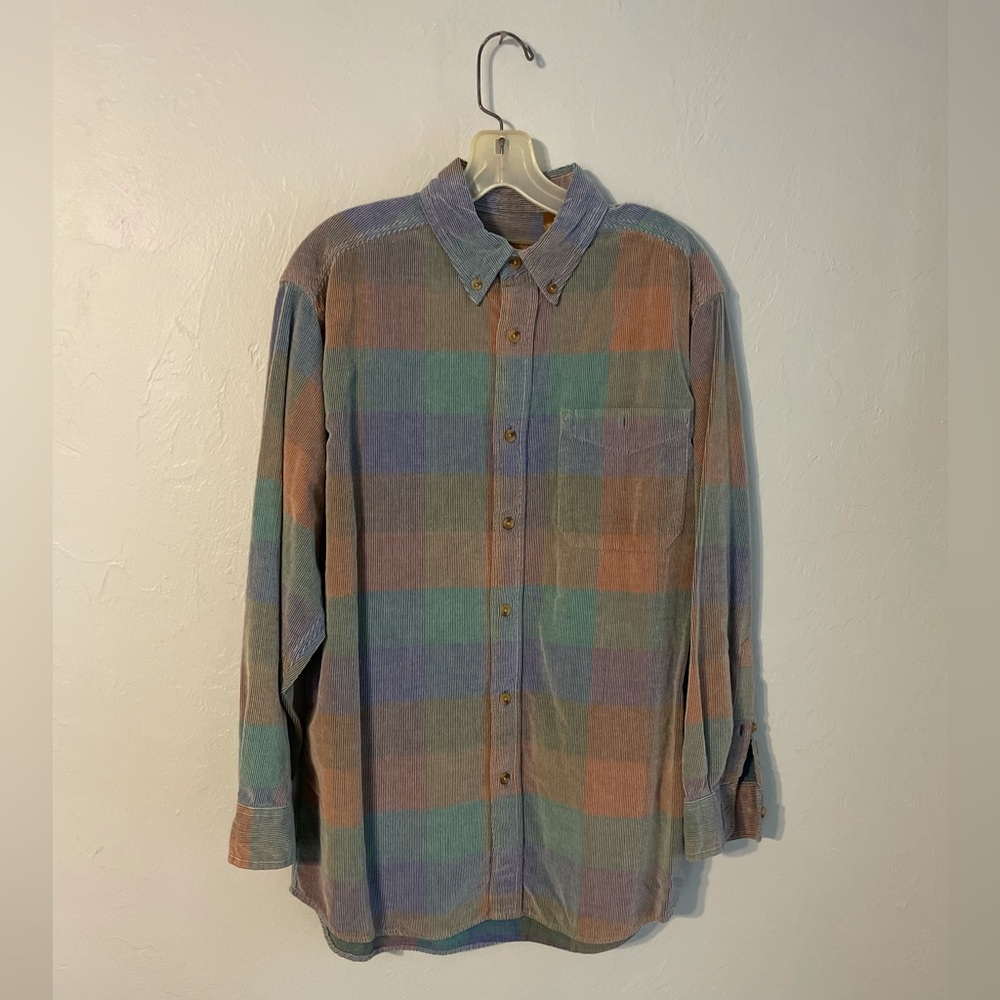 Clear Water Outfitters Checkered Casual Long Sleeve Cotton Button Down Shirt